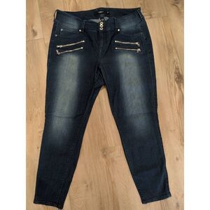 Torrid Denim Skinny Jeans Jeggings Dark Wash Women's Plus Size 18R Moto